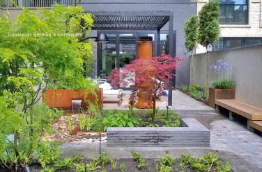 moderne patio tuin